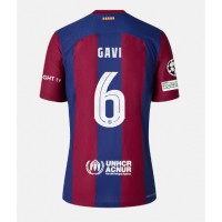 Camiseta Barcelona Paez Gavi #6 Primera Equipación 2023-24 manga corta
